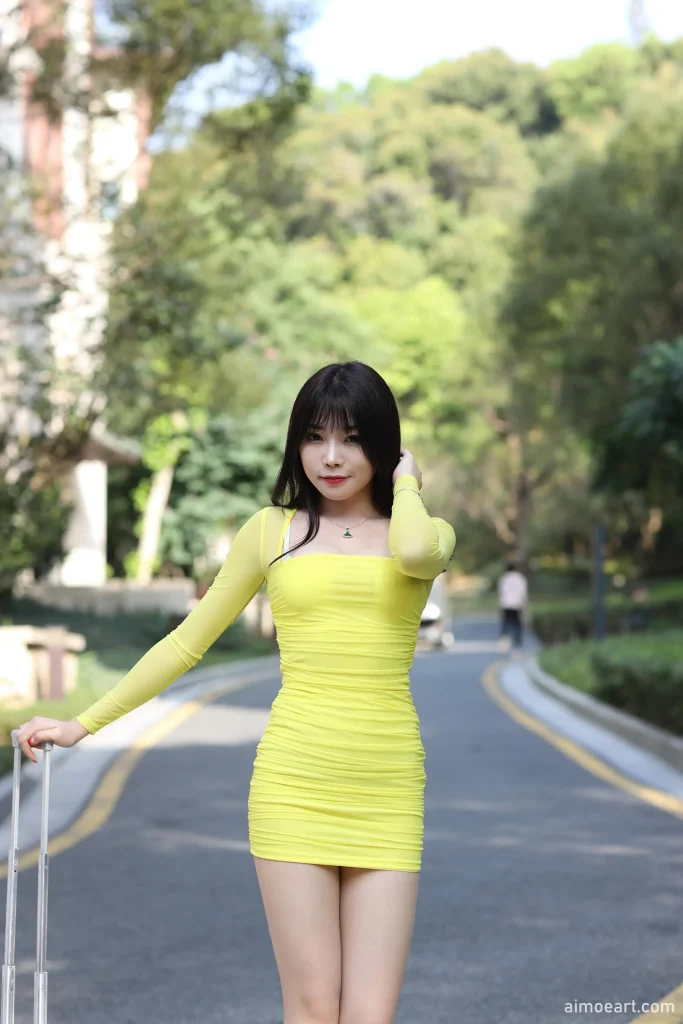 图片[8]-​​【魔镜街拍】范家辉 x 芝芝Booty：亮黄包臀裙街头秀 [215P2V 7.7GB全收录]​-密语社