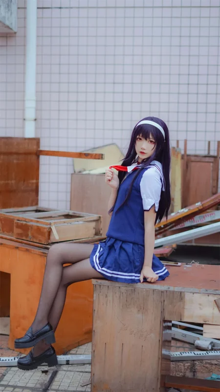 五更百鬼 学姐校服-玫瑰图库