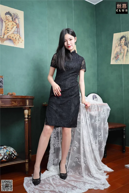 丝慕GIRL SM113 文欣 文欣的蕾丝旗袍-玫瑰图库