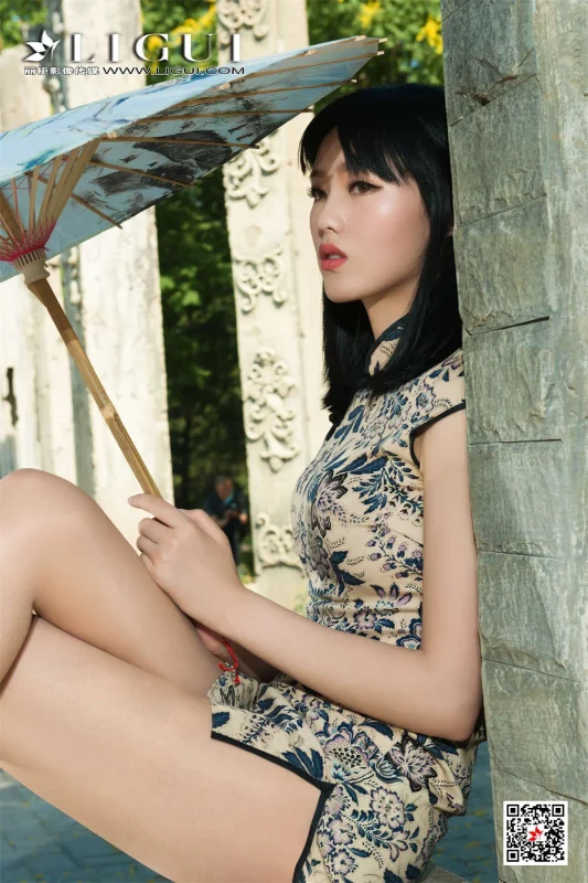 Ligui丽柜 2020.07.13 敏儿 纤丝俏佳莲-玫瑰图库